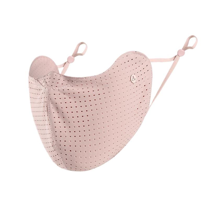 Cloth Face Mask Washable - ผ้าคลุมหน้าตาข่ายกันฝุ่น ผ้าพันคอ หน้ากากกีฬากลางแจ้ง สีทึบ ระบายอากาศได้ หน้ากากผ้าไหมน้ำแข็ง