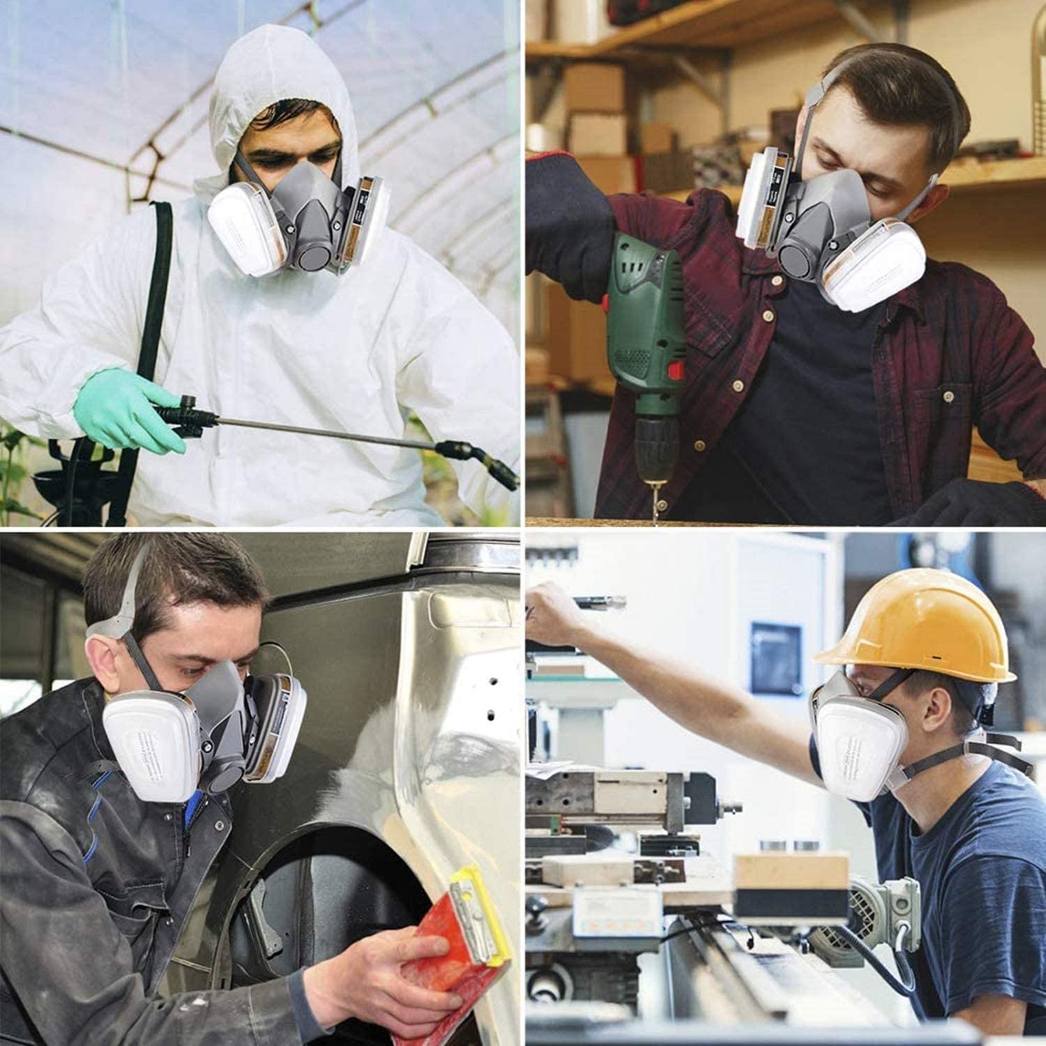 27in1 6200 Half Face Dust Gas  - Dust Mask Construction บทวิจารณ์และราคา