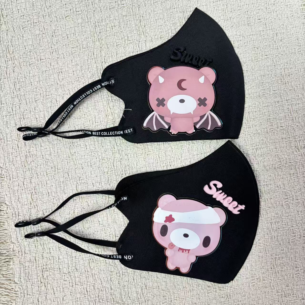 หน้ากากผ้าลายการ์ตูนหมีน่ารัก  - Cloth Face Mask Washable บทวิจารณ์และราคา