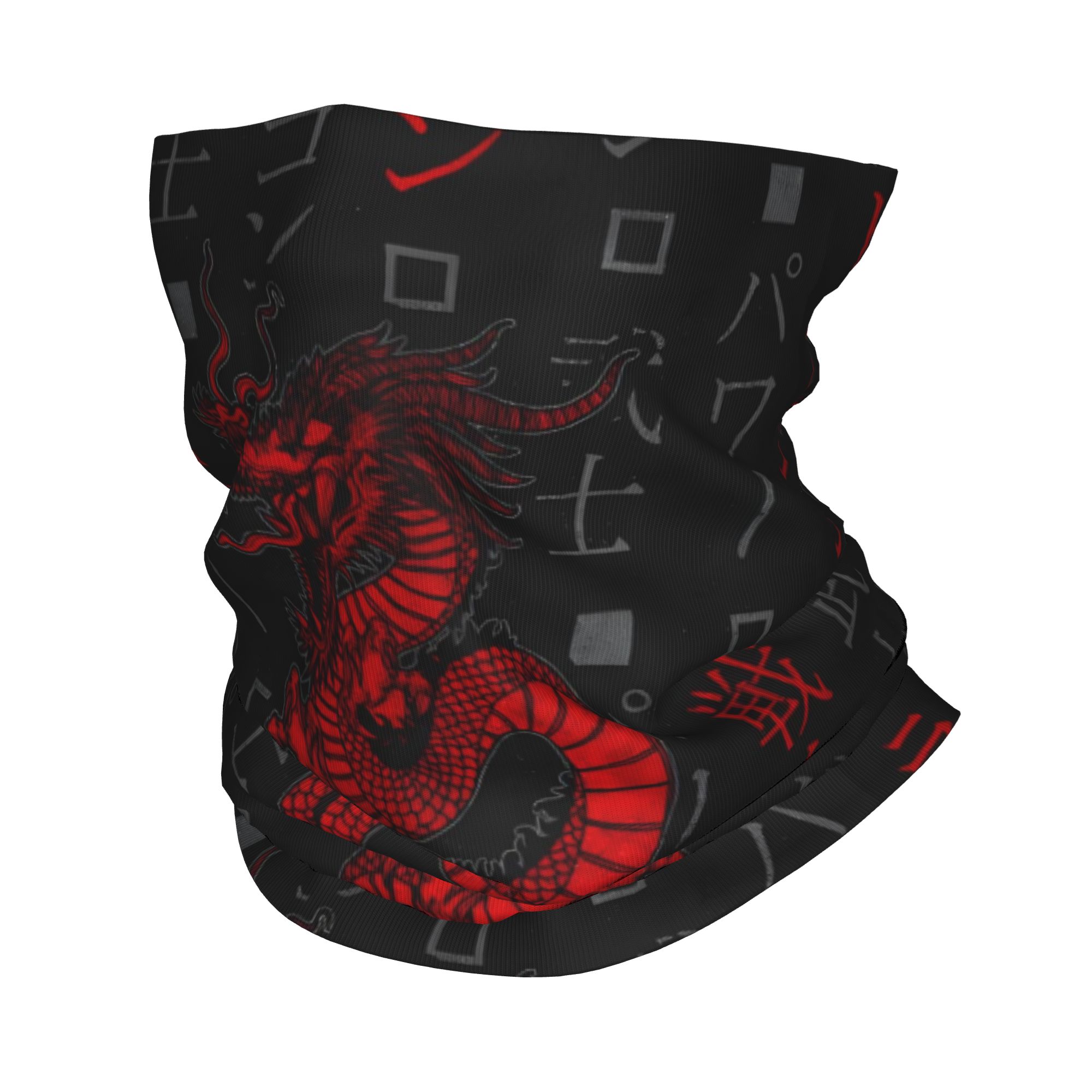 ผ้าพันคอแบบคลุมหน้าลายมังกรแดง - Neck Gaiter Face Cover บทวิจารณ์และราคา