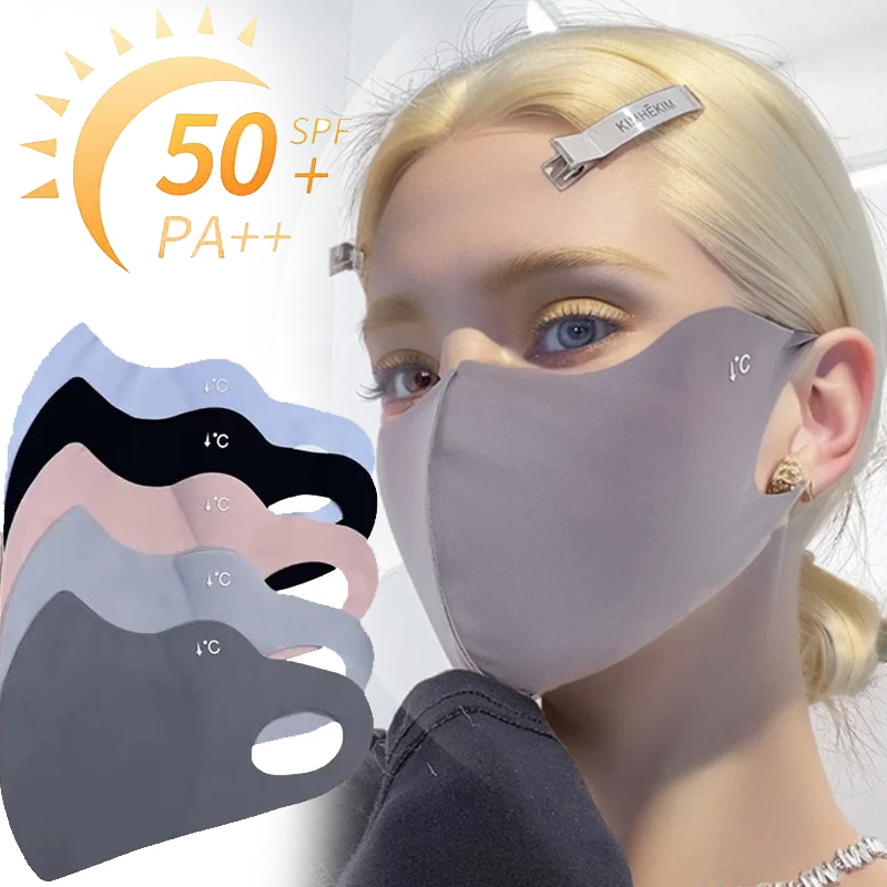 หน้ากากป้องกันแสงแดดฤดูร้อนแบบ - Cloth Face Mask Washable บทวิจารณ์และราคา